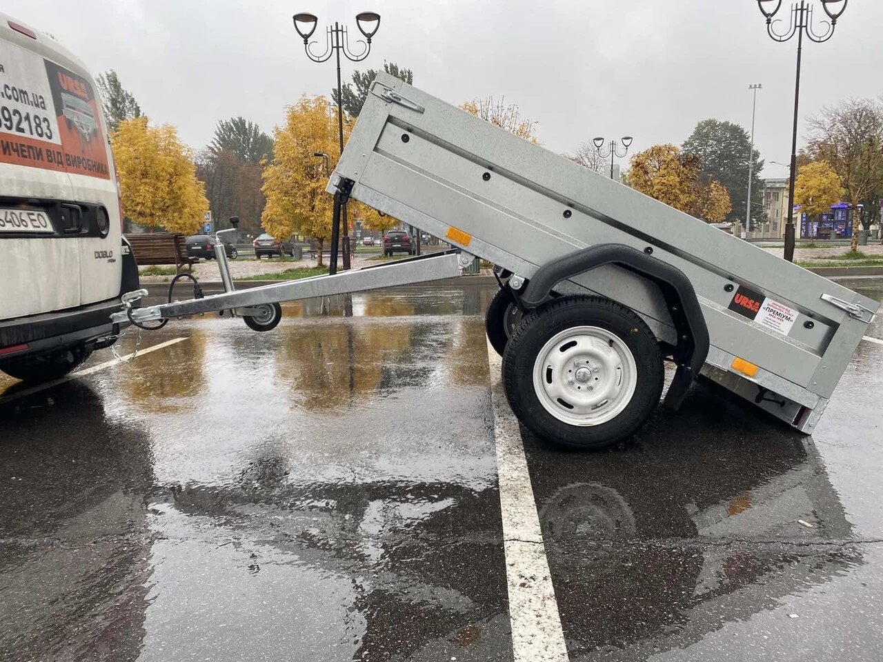 Причіп оцинкований Здоровань 2000х1250 БЕЗ коліс