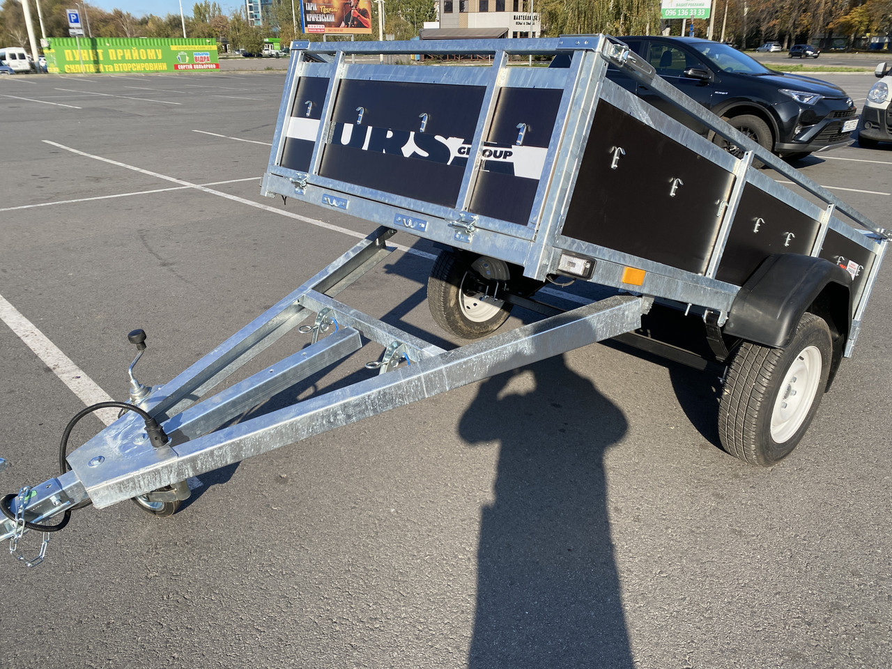 Причіп оцинкований Оптима 2500х1250 БЕЗ коліс