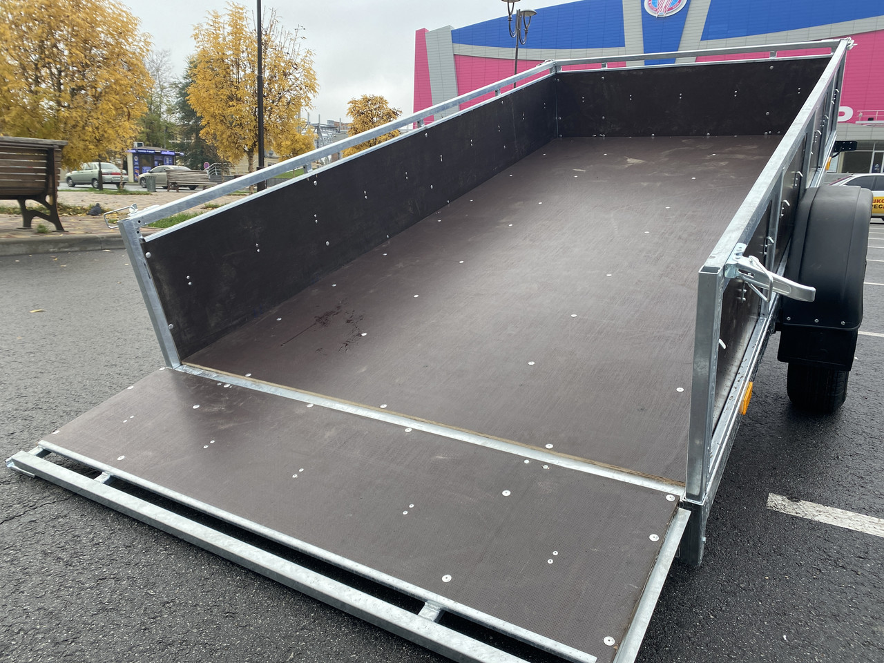 Причіп оцинкований Оптима 3000х1500 з колесами R13