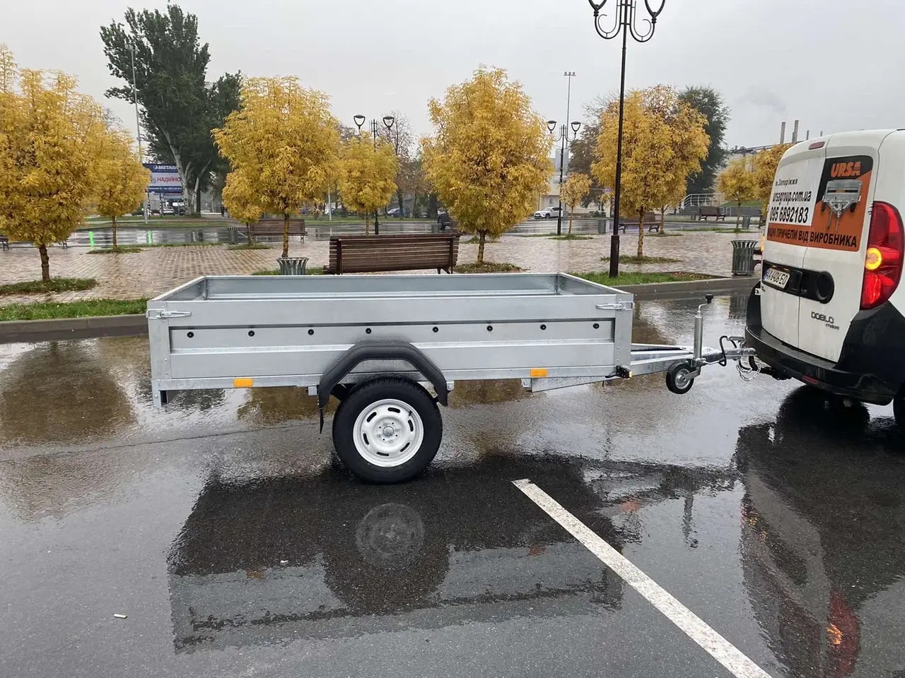 Причіп оцинкований Універсал 2500х1250 БЕЗ коліс