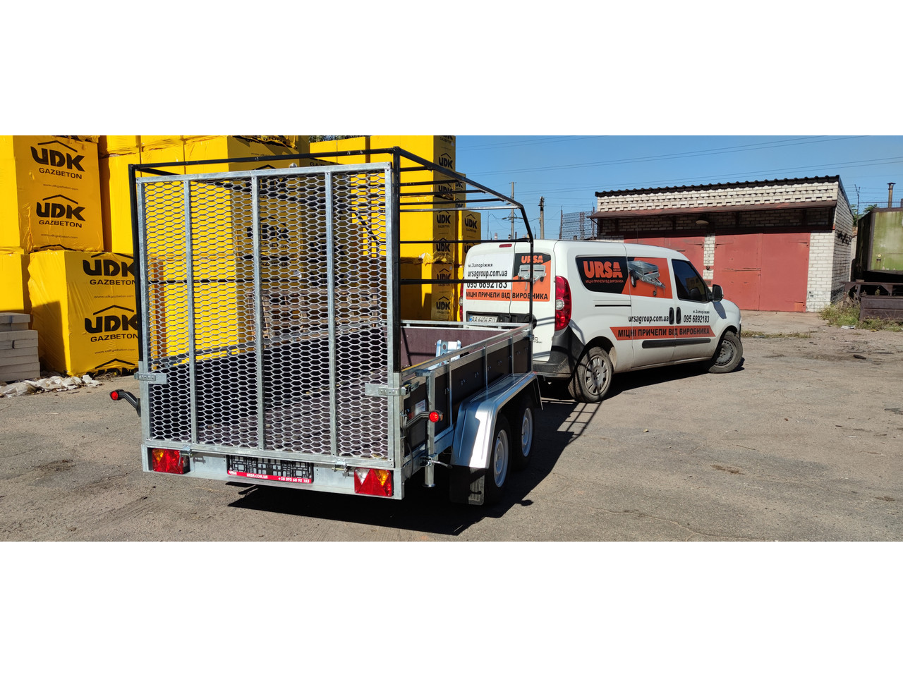 Задній борт трап оцинкований посилений