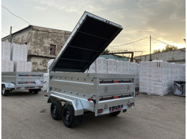 Причеп Універсал 2500х1500 двохосний з колесами і під'ємною кришкою