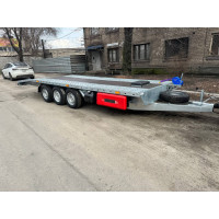 Лавета, причеп для перевезення авто, Евакуатор. 3 гальмівні вісі! 6000х2100 3500кг (Транспортер Авто А960163)