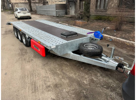 Причіп для перевезення авто, Евакуатор. 3 вісі! 6000х2100 2700кг (Транспортер Авто А76016)