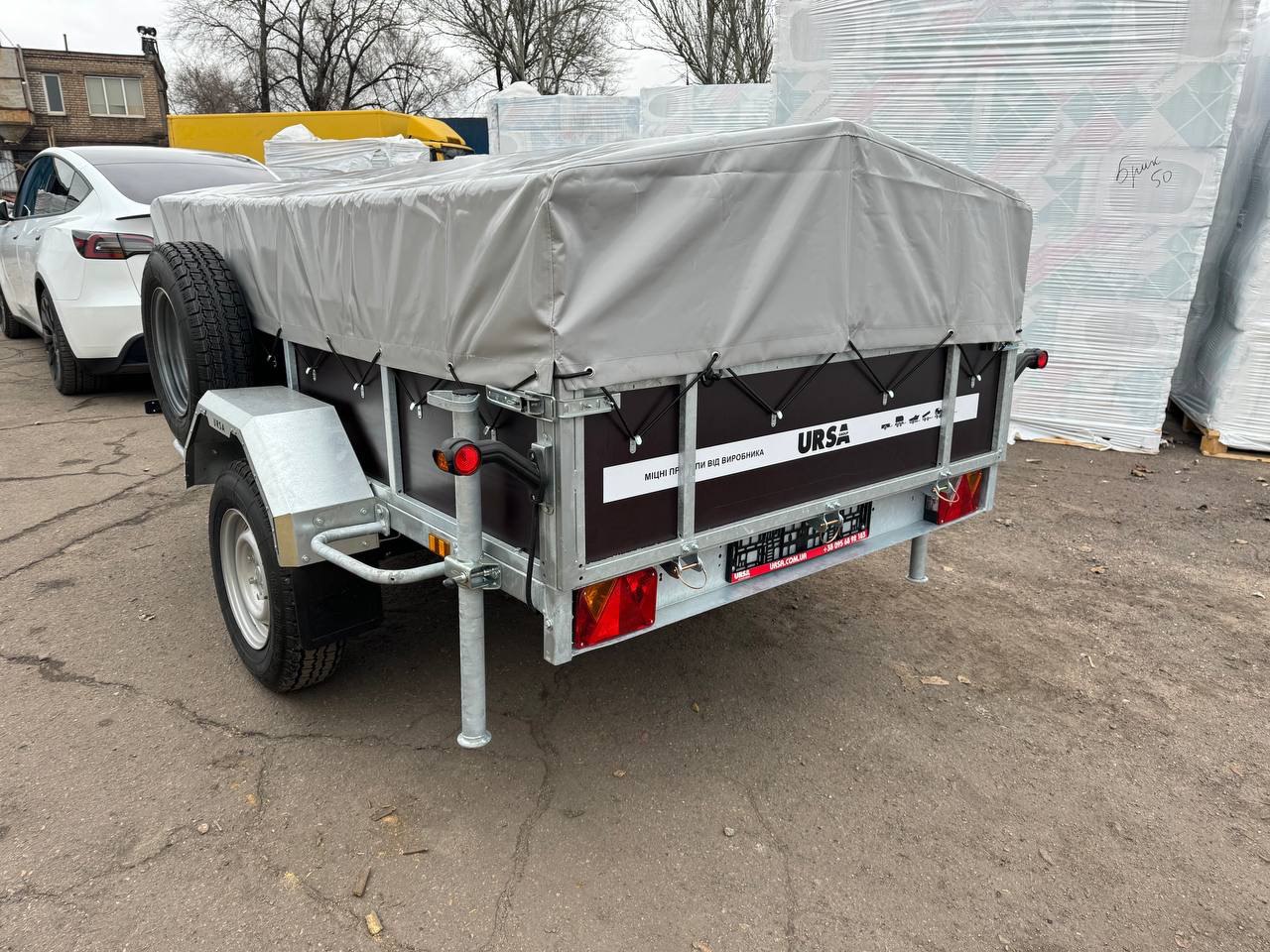 Причіп одновісний Оптима XMAX 2500х1500 (Преміум комплект додаткових опцій)