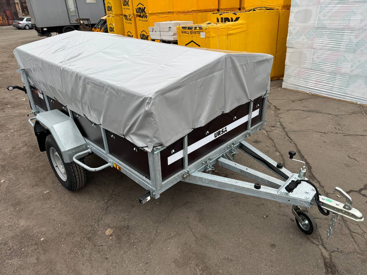 Причіп одновісний Оптима XMAX 2500х1500 (Преміум комплект додаткових опцій)